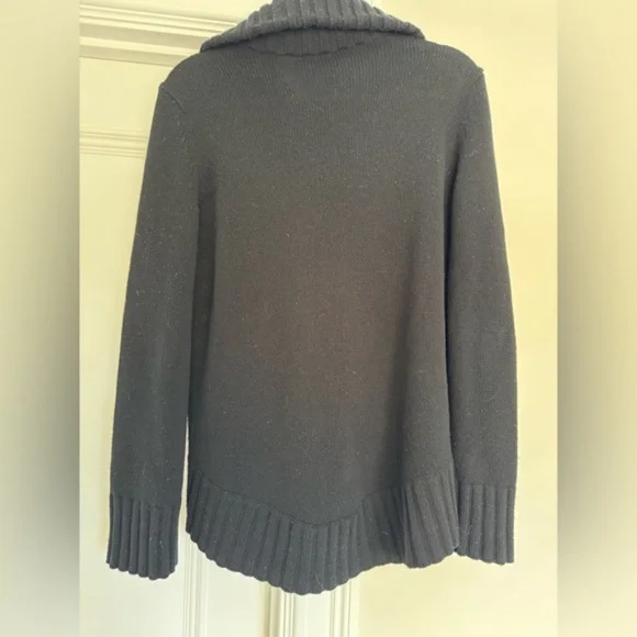 Moncler Women's Mixed Media Zip Cardigan - Size (Small) - Black - Picture 4 of 12